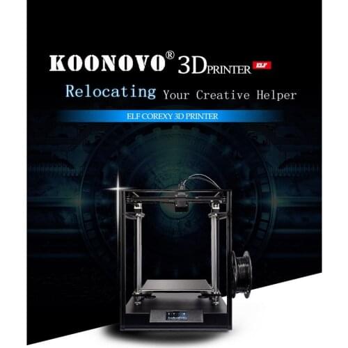 Creative3D Elf 3D Printer Large Size 300*300*330mm CoreXY High Precision DIY 3D Printer Kit Core XY with Double Z axis DIY