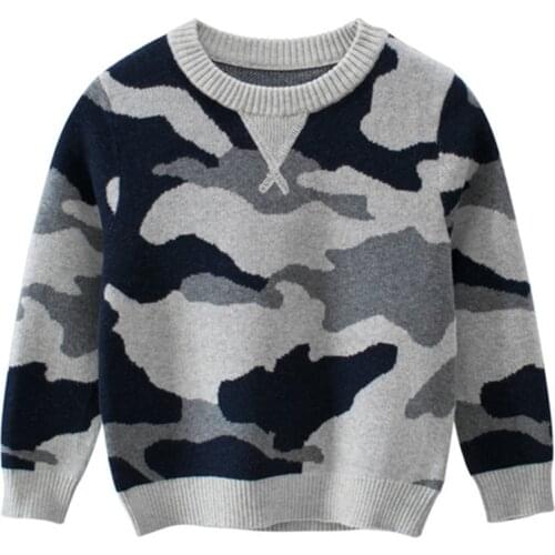 Boys Sweater Kids Clothing Autumn Boy Pullover Ribbed Knitting Soft Spring Tops Boys Striped Winter Warm for 2 3 4 5 6 7 8 Years