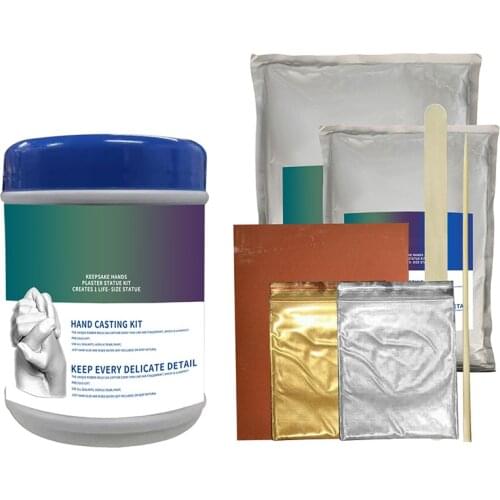 DIY Keepsake Hand Casting Plaster Sculptures Modeling Kit For Couples Hand Crafts For Adults And Children B99