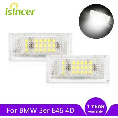 For BMW 3er Sedan Touring / Estate Compact (Type E46) Led License Plate Light Led Canbus Auto Tail Light White LED Bulbs