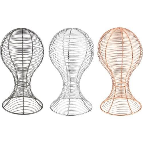 Metal Head Hat Cap Display Holder Stand Tool Wigs Stand Rack for Man & Women