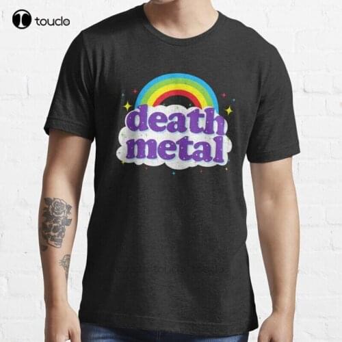 New Death Metal Rainbow T-Shirt Cotton Men Tee Shirt