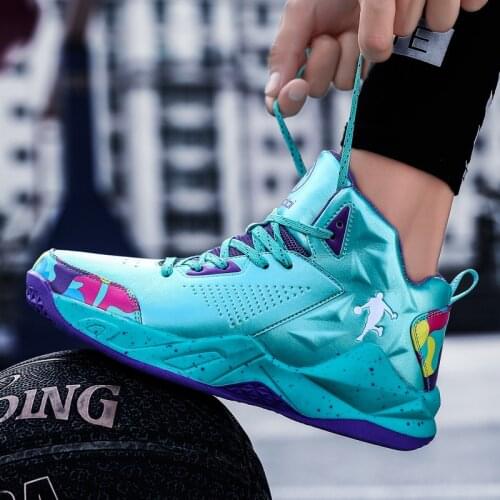 Men Basketball Shoes Ankle Boots Breathable Man Trainers Jogging Mens Sneakers Outdoor Sports Shoes Gym High Top Basket Homme