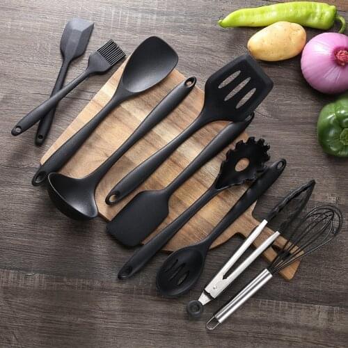 Non-Stick Silicone Cooking Utensils Set Spatula Shovel Cooking Tools Set High Temperature Resistance Kitchenware Accessories