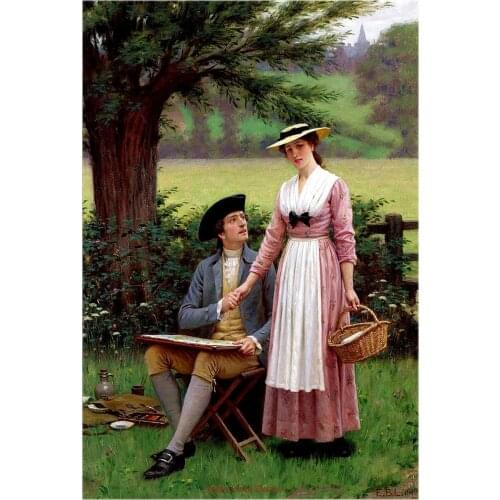 The Lord of Burleigh, Tennyso - Counted Cross Stitch Kits - DMC DIY Handmade Needlework for Embroidery 14 ct Cross Stitch Sets