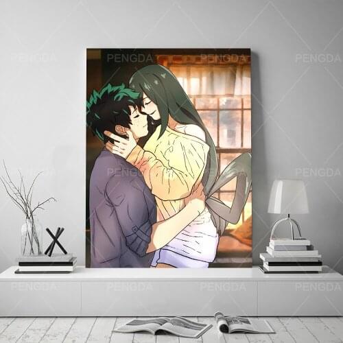 Wall Art Home Decor My Hero Academia Hd Print Popular Anime Modular Picture Character Posters Canvas Painting For Bedroom Frame