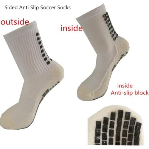 Anti Slip Soccer Socks Cotton Cycling Men Sport Socks Calcetines Double-Sided Non-Slip Football Socks