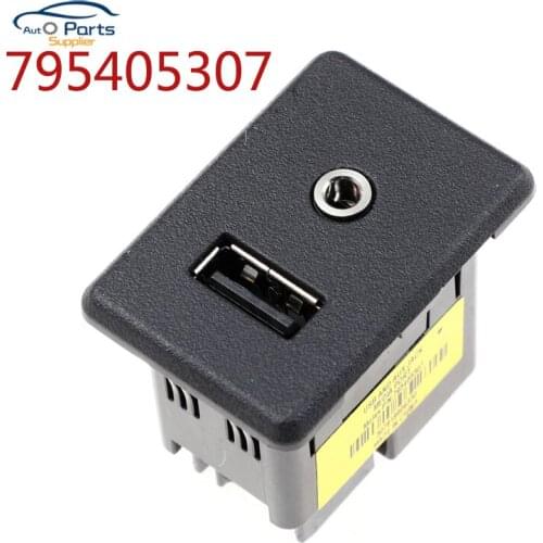 New 795405307 Audio Player USB Receptacle Black Matte 1 USB For Fiat auto repair