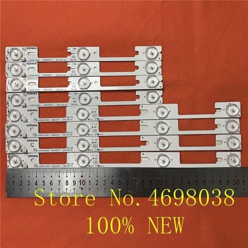 New 8pcs New universal FOR Konka LED32F1100CF light strip 35018475 35018477 (4 Long & 4 Short)