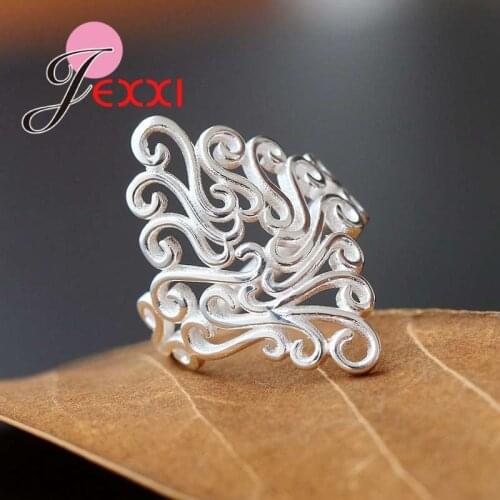 New Simple Wholesale 925 Sterling Silver Finger Rings For Women Wedding Party Anel Jewelry Vintage Man Anillos Bijoux