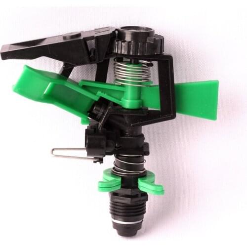 2pcs DN15 Plastic 360 Degree Ratating Impulse Sprinkler Angle Can be Adjust and Control Lawn Garden Impact Sprinkler