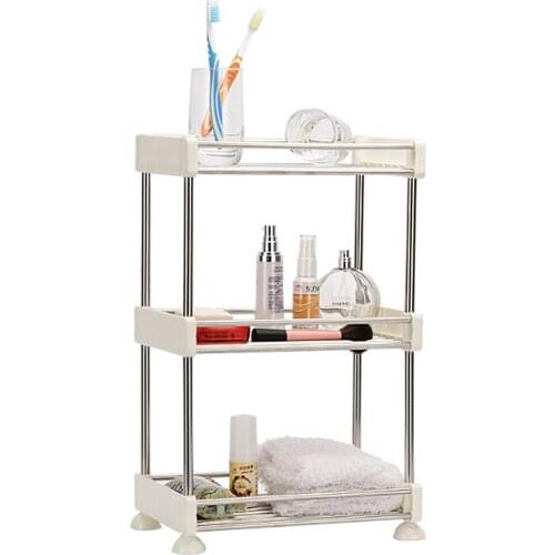 Removable Storage Rack Storage Shelf Bathroom Kitchen Refrigerator Side Storage Rack Multi-layer Stainless Steel Home Zotobon