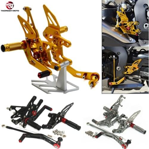 TAORIDER-MOTO Motorcycle Adjustable Rearset Footrests Foot Peg Rear Set For HONDA CBR1000RR CBR 1000 RR Fireblade SC59 2008-2016