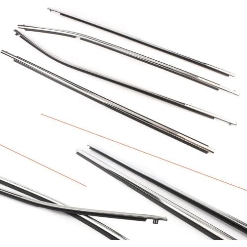 4pcs Car Weatherstrip Door Window Sweep-Belt Molding Weather Strip Seal Belt For Toyota Corolla 2013 2014 2015 2016 2017 2018