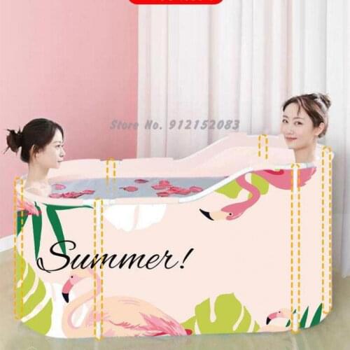 Bath Bucket Adult Folding Baby Swimming Pool Bathtub Household Double Basin Bath Adult Body Bath Artifact