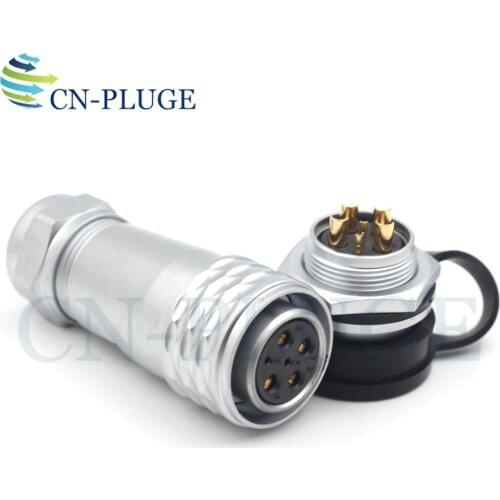 WEIPU SF2010/P SF2012/S 6 Pin Industrial Power Connector Waterproof Automotive Wire Connector Male Socket & Female Plug IP67