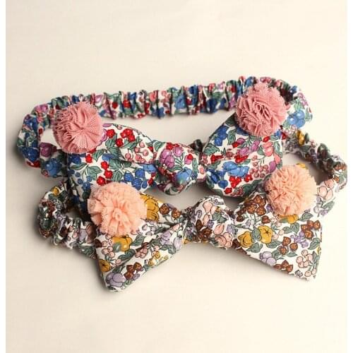 10pcs/lot Floral Cloth Girls Hairpins Kids Korean Hairbands Big Size Elastic Headbands Girl Hair Bands Flower Spring Stlye Clips