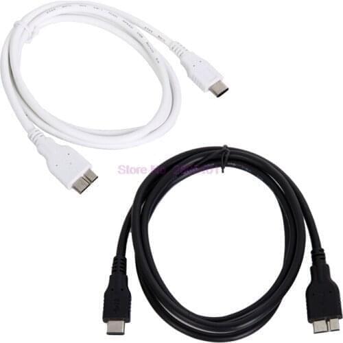 100pcs 10Gbps USB 3.1 Cable Type C Male to Micro Mini USB 3.0 Hard Drive Cable For Macbook