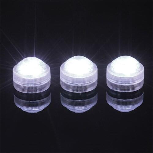 12 pcs/Lot Flameless Battery Electric Color Changing LED Light Wedding Tea Candle Lights Waterproof Under Vase Decoration