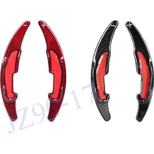 2 PCS Carbon Fiber Gear DSG Steering Wheel Shift Level Paddle Shifter Cover Fit For BMW M2 M3 M4 M5 M6 X5M X6M Accessories