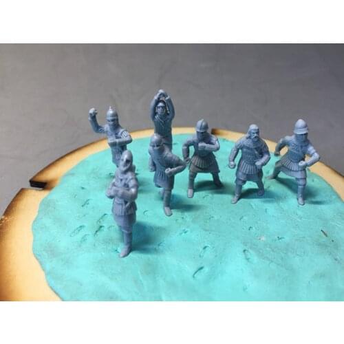 Mini 1/72 resin figure ancient soldiers medieval byzantine soldiers 7pcs/set