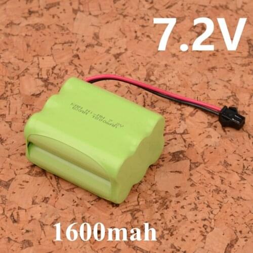 2pcs 7.2V 1600mah NIMH Ni-mh AA Battery Pack Size Customizable 7.2V Battery 1600mah Battery Remote Control Car Telecar Rc Toy