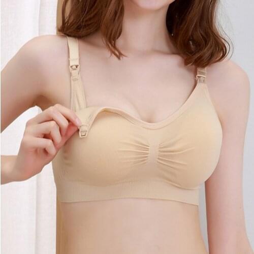 Nursing Bra Maternity Wirefree Prevent Sagging Breastfeeding Womens Breathable Lactancia Bra Pregnancy Clothes