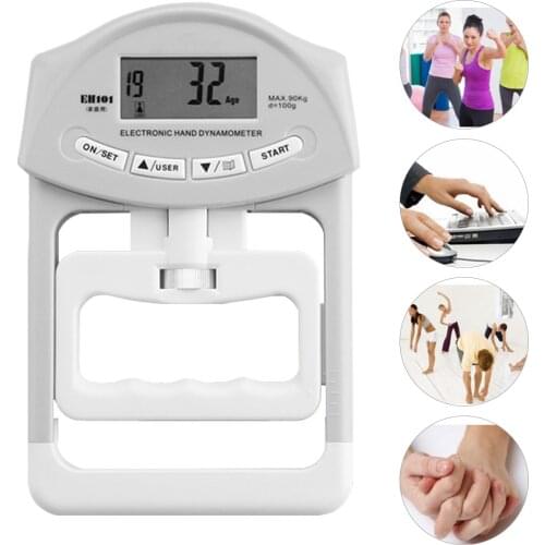 Muscle Hand Grip Digital Electronic Hand Dynamometer Grip Strength Measurement 198 Lbs/90 Kg For Fitness Working-out Equipment