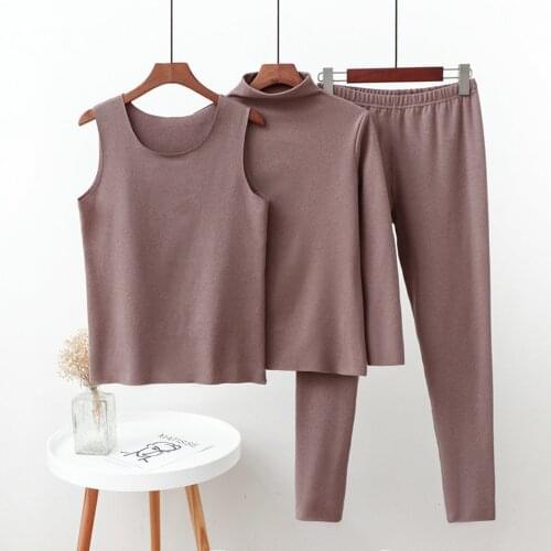 Fdfklak Winter Warm Pajama Sets Female Sleepwear Women Long Sleeve 3PCS Pijama Pyjamas Suit XL-6XL Plus Size Nightwear