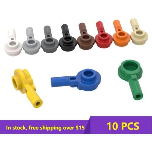 MOC Bricks Assembles Particles 32828 1x1 side with thin shaft wafer Building Blocks Parts DIY Educational Toys Gift