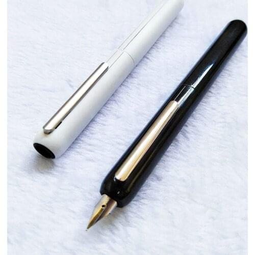 LLMM Focus 3 Ink Fountain Pen Black Champag Titanium Dialog Series 14K Gold Tip Stationery School&Office Supplies Writing Pen