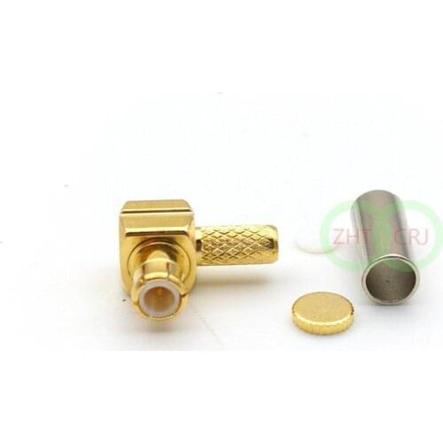 Copper mcx right angle for RG188 RG174 RG316 Cable connector adapter Selling