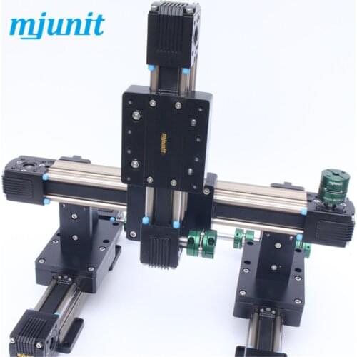 Mjunit XYZ axis platform module manipulator for automatic dispensing and glue coating, 3 axis linear motion actuator for hot