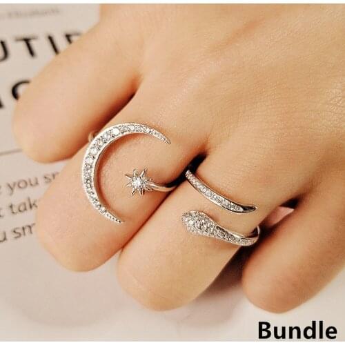 Fashion Snake Shape 925 Sterling silver ring Micro pave Diamond Engagement Wedding Band Rings for women Bridal Jewelry Gift