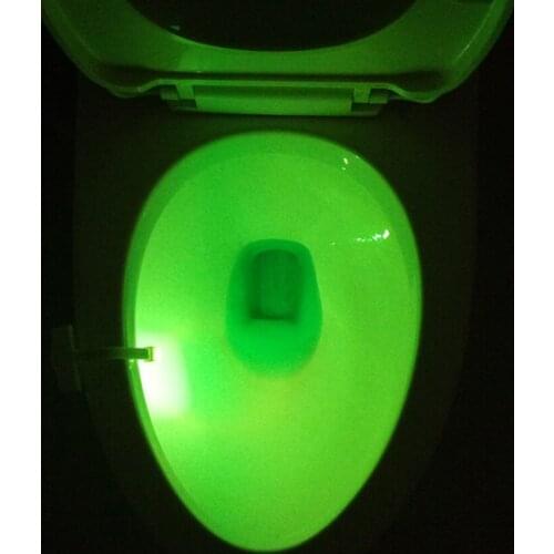 PIR Motion Sensor Toilet Seat Night Light 8 Colors Waterproof Backlight For Toilet Bowl LED Luminaria Lamp WC Toilet Light