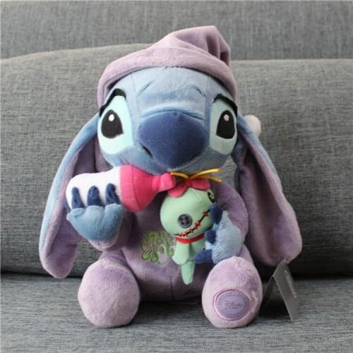 New Disney cute Lilo and Stitch plush toys Cartoons Creativity Stuffed Plush Doll Toys Kids Birthday Gift