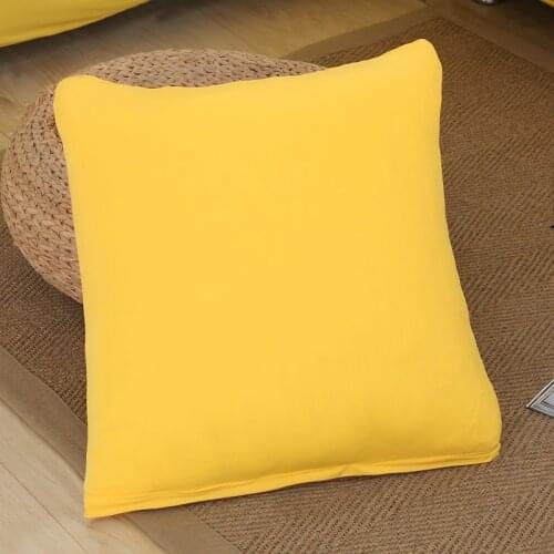 Solid Printing Stretch Elastic cushion cojines decorativos para sofa Capa de Almofada coussin de salon housse de cous