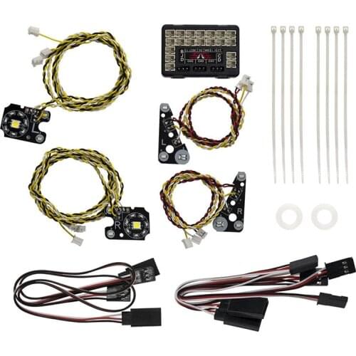 For TRX4 RC Car Front Rear LED Lights + IC Lamp Group Headlight Kit for 1/10 RC Crawler Traxxas TRX-4 Defender