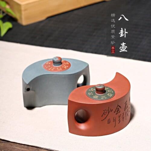 Undressed ore qing cement chlorite qiankun gossip pot of pure handmade pot of tea set gift custom manufacturers selling