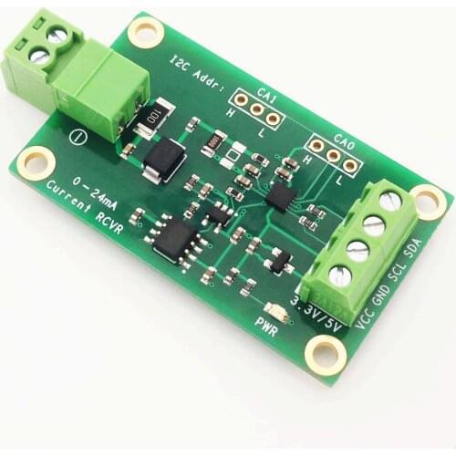 4-20mA Current Loop Receiver with I2C Interface +3V/+5V Power Supply Compatible with Arduino Raspberry Pi