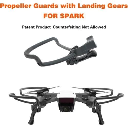 Folding Landing Gears for DJI SPARK Camera Drone Accessories Prop Protector,Protective Combo Extended Legs Propeller Guards