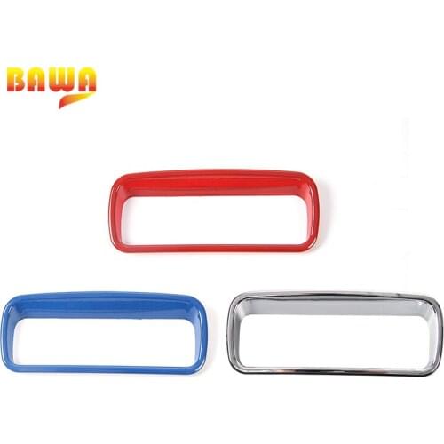 BAWA Interior Mouldings Air Conditioner Switch Decoration Frame for Jeep Wrangler TJ 1997-2006 Car Interior Stickers