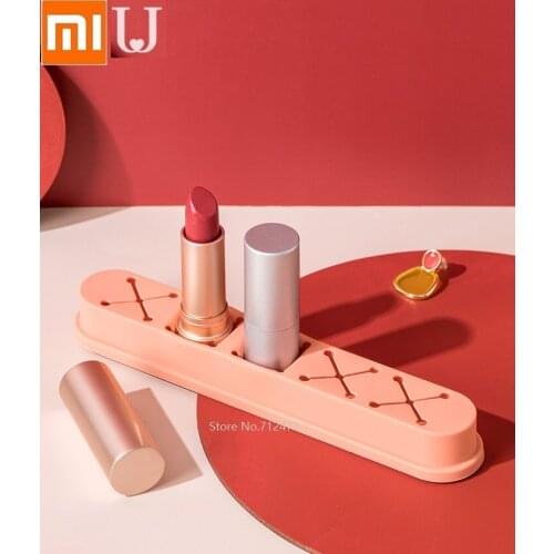 Youpin jordanjudy Silicone lipstick storage box Desktop cosmetic finishing box Creative storage lip glaze lipstick box