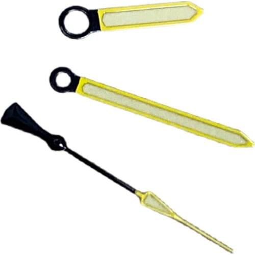 Replacement Watch Hands Green Luminous Wristwatch Pins for NH35/NH36 Movement Modification Parts