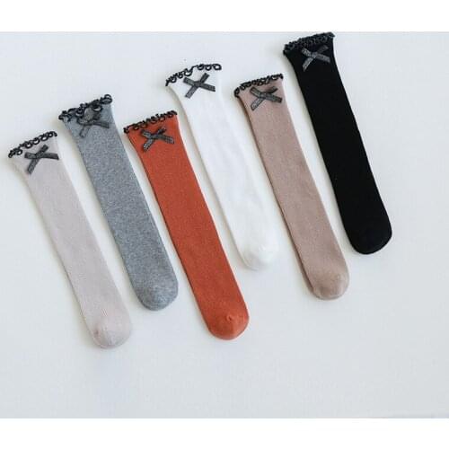 1 Pair 1-3 Years Summer Childrens Soft Knee High Socks&loose Socks And Combed Cotton Newborn Slouch Mesh Socks For Baby Kids