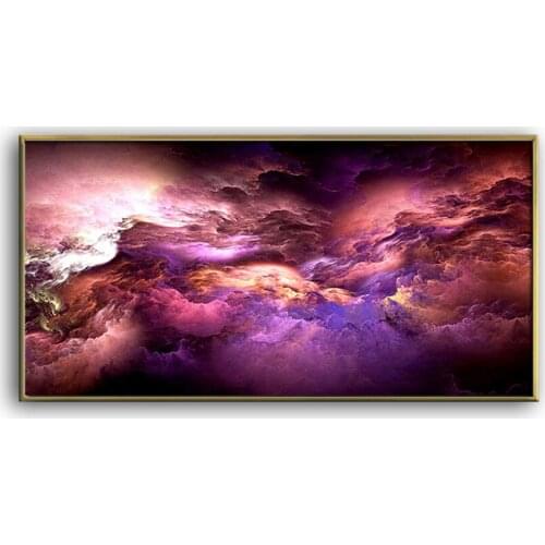 2020 New Years latest Oil Painting Dazzle colour of sky 100% Hand painted world famous paintings living room Decor 2020041805
