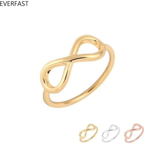 3pc/Set Cute Number Eight Ring Fashion Simple Infinity Rings Mix Color For Women Jewelry Accessories Anillos Mujer Free Shipping