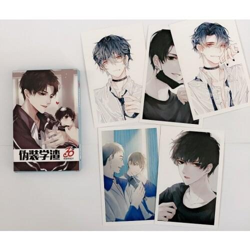 30 Sheets/Set Wei Zhuang Xue Zha Anime Postcard DIY Cartoon Greeting Cards Fans Collection Gift