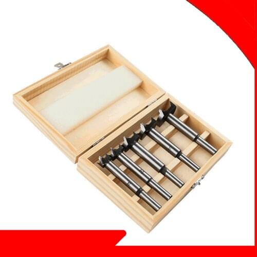 5Pc/Box Forstner Tips Hinge Boring Drill Bit Set for Carpentry Wood Window Hole Cutter Auger Wooden Drilling Dia 15 -35mm