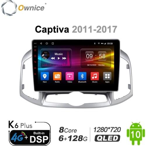 2din Ownice Car Radio Android 10.0 Octa Core Carplay GPS Navigation Multimedia Car Video Player for Chevrolet Captiva 2011-2017